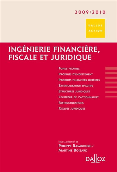 Ingénierie financière, fiscale et juridique 2009-2010