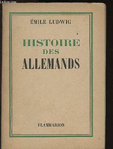 Couverture de Histoire des allemands