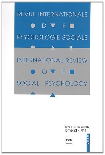 Revue Internationale de Psychologie Sociale, Tome 18 - N° 4, 2005