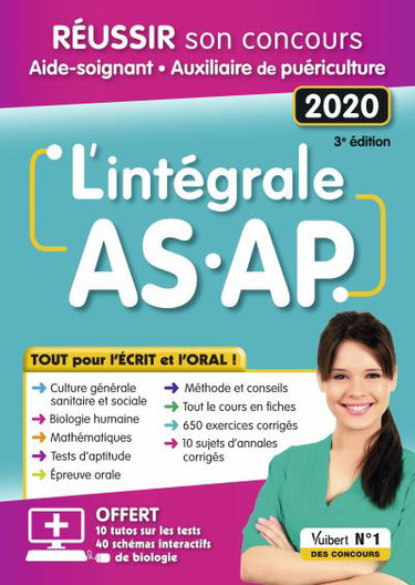 L'intégrale AS-AP : réussir son concours aide-soignant, auxiliaire de puériculture : 2020