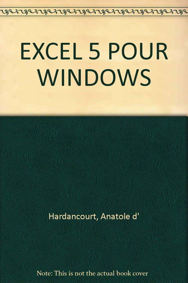 EXCEL 5 POUR WINDOWS