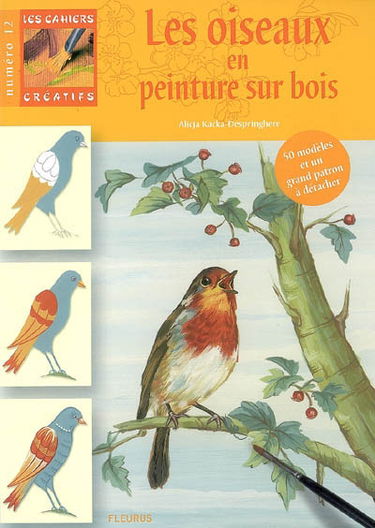Les oiseaux en peinture sur bois