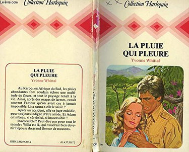 Couverture de La Pluie qui pleure (Collection Harlequin)