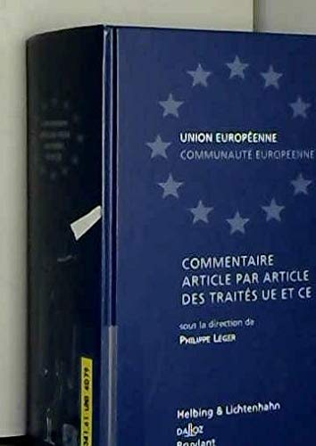 Commentaire article par article des traités UE et CE