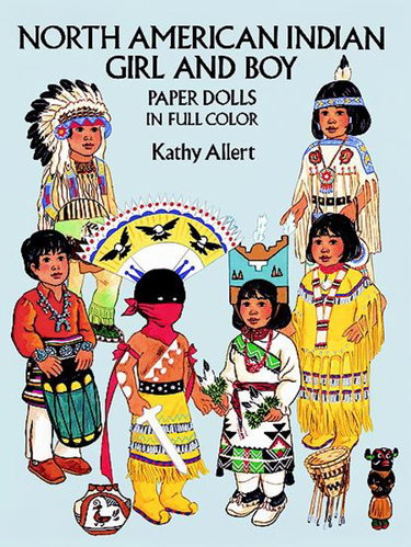 Couverture de North American Indian Girl and Boy Paper Dolls in Full Colour