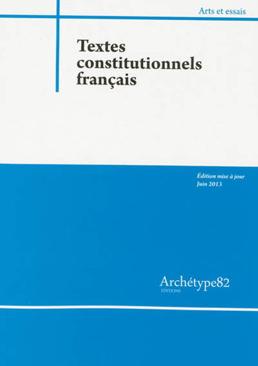 Couverture de Textes constitutionnels français par Collectif