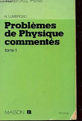 Problemes de physique commentes