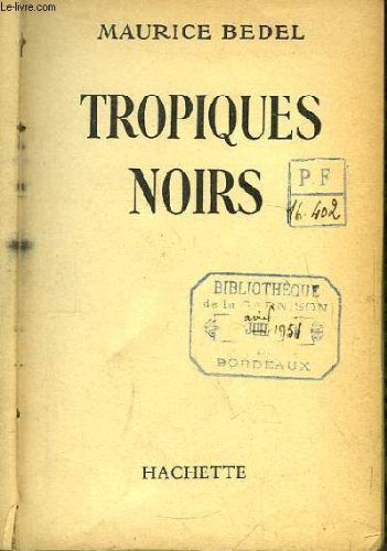 Couverture de Tropiques Noirs.