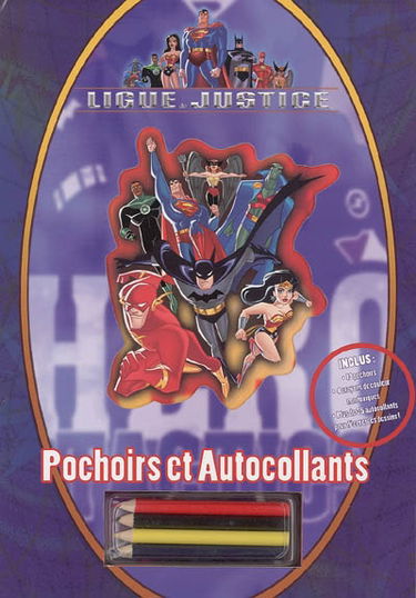 Ligue de justice : pochoirs et autocollants