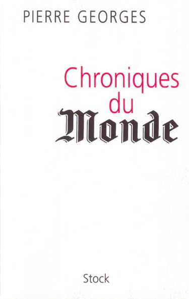 Chroniques du Monde