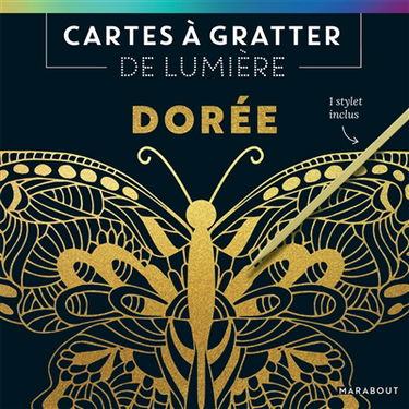 Cartes à gratter de lumière : dorée