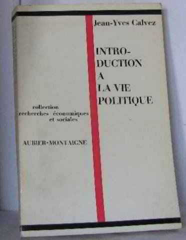 Introduction à la vie politique