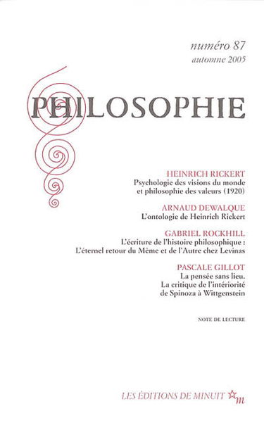 Philosophie, n° 87