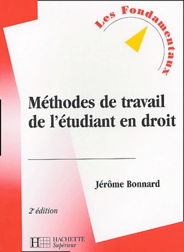 Méthodes de travail de l'étudiant en droit