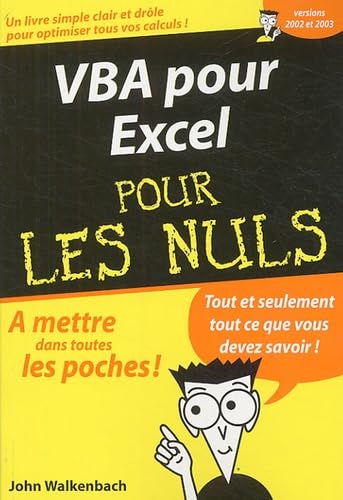 VBA pour Excel pour les nuls