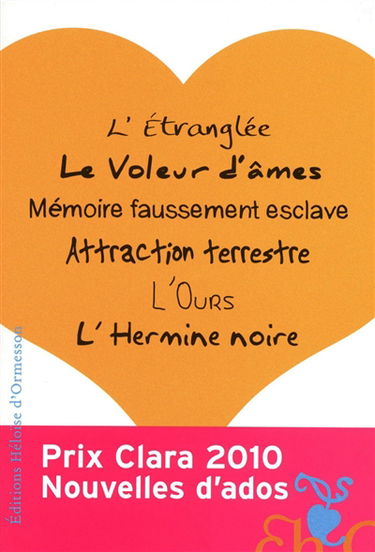 Nouvelles d'ados : prix Clara 2010