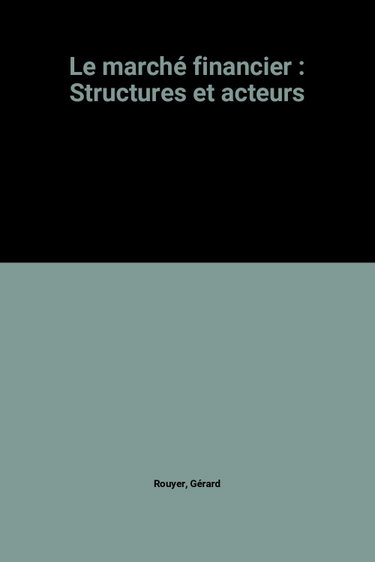 Couverture de MARCHE FINANCIER