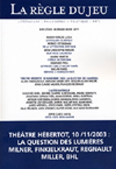 Règle du jeu (La), n° 24. L'autre Amérique