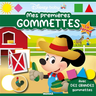 Couverture de Disney Baby : Mes premières gommettes : La ferme - Avec des grandes gommettes par Collectif