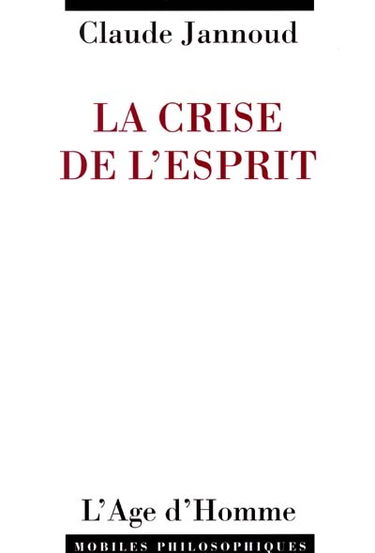 La crise de l'esprit