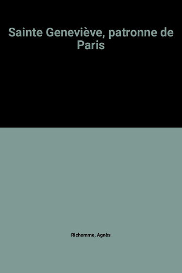 Sainte Geneviève, patronne de Paris