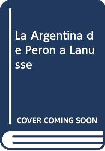 Couverture de Argentina de Peron a Lanusse