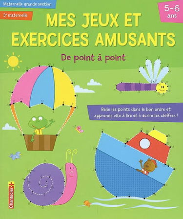 De point à point, maternelle grande section, 3e maternelle, 5-6 ans : relie les points dans le bon ordre et apprends vite à lire et à écrire les chiffres !