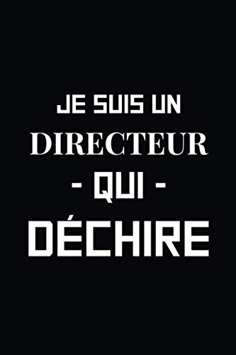 Je suis un Directeur qui déchire: Journal/Carnet de notes ligné drôle pour directeur, Joli cadeau original rigolo de fête des pères ou anniversaire ... boss ou chef, 120 pages, format 15,24x22,89cm