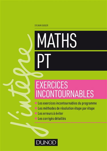 Couverture de Maths PT : exercices incontournables