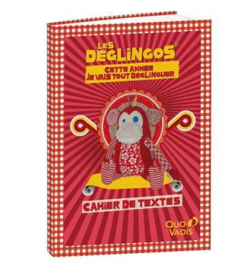 QUO VADIS - 1 Cahier de textes LES DEGLINGOS - 15x21cm - 2 Visuels Disponibles