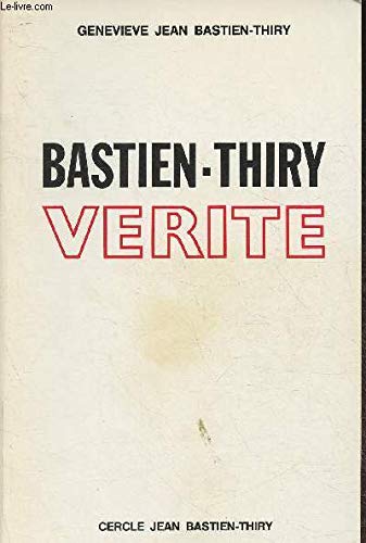 Couverture de Bastien-Thiry vérité
