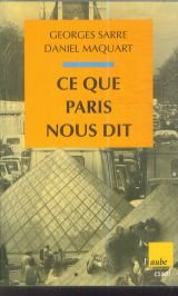 Couverture de Ce que Paris nous dit