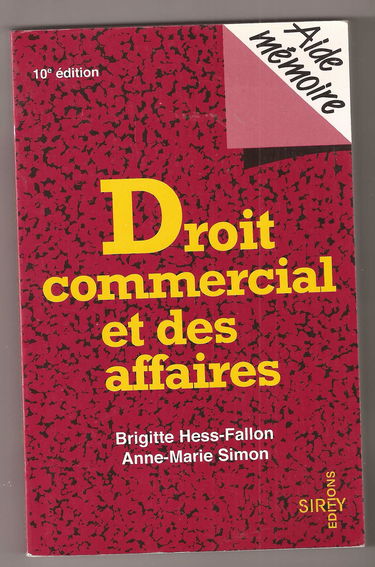 Droit commercial et des affaires