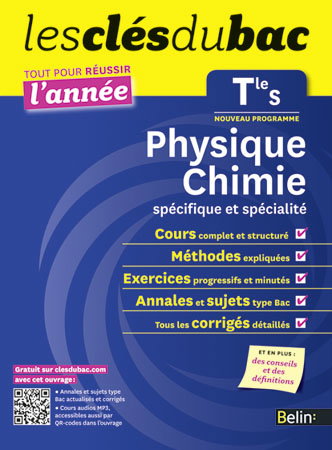 Physique chimie spécifique et spécialité terminale S : nouveau programme