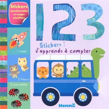 1, 2, 3 stickers ! : j'apprends à compter