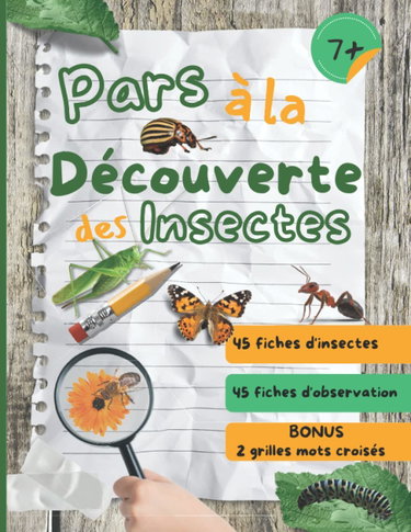 Couverture de Pars à la découverte des insectes: cahier d’observation et activités sur les insectes du jardin pour les enfants à partir de 7 ans