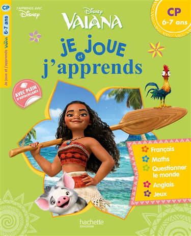 Vaiana : je joue et j'apprends : CP, 6-7 ans