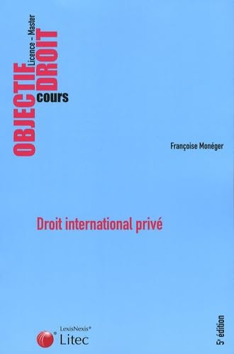 Couverture de Droit international privé