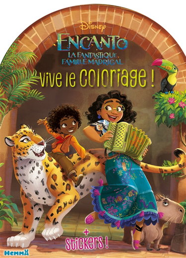 Couverture de Encanto : la fantastique famille Madrigal : vive le coloriage ! + stickers ! par Walt Disney company