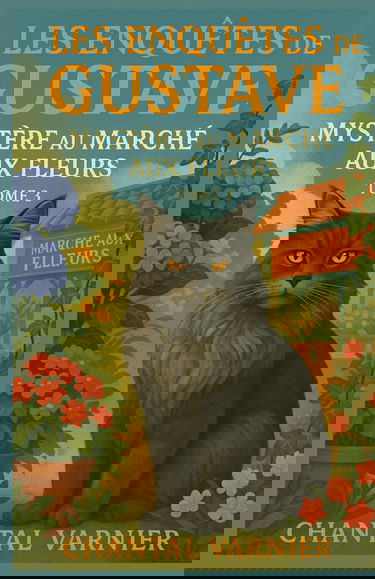Les Enquêtes de Gustave Tome 3 Mystère au Marché aux Fleurs: Un roman captivant et léger, idéal pour les lecteurs qui aiment les chats malins et les mystères parfumés