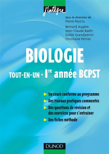 Biologie BCPST 1re année : tout-en-un