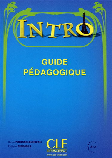 Couverture de Intro A1.1 : guide pédagogique