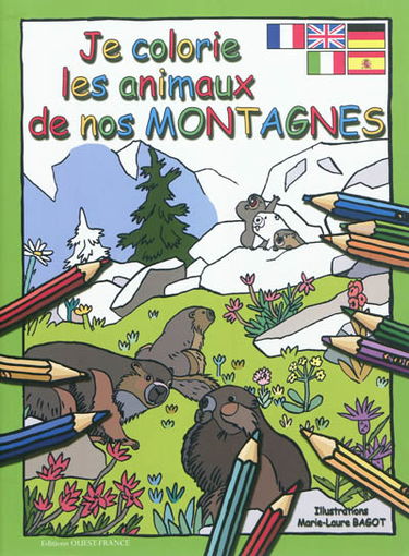 Je colorie les animaux de nos montagnes