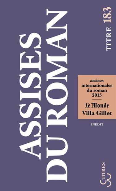 Les assises internationales du roman 2015