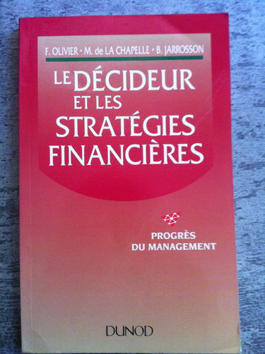 Le décideur et les stratégies financières