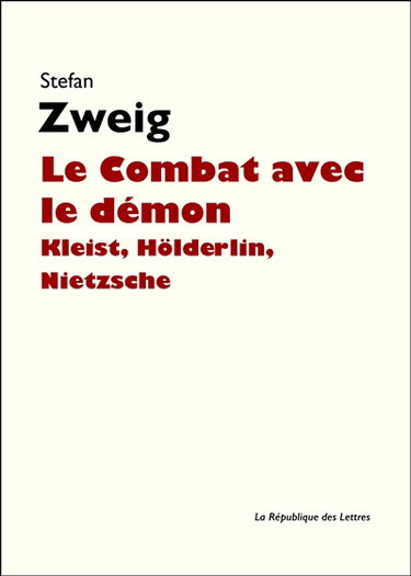 Couverture de Le combat avec le démon par Stefan Zweig