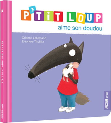 Couverture de P'tit Loup aime son doudou