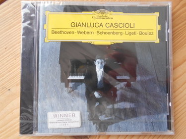 Couverture de Gianluca Cascioli Beethoven - Webern - Schoenberg - Ligeti - Boulez