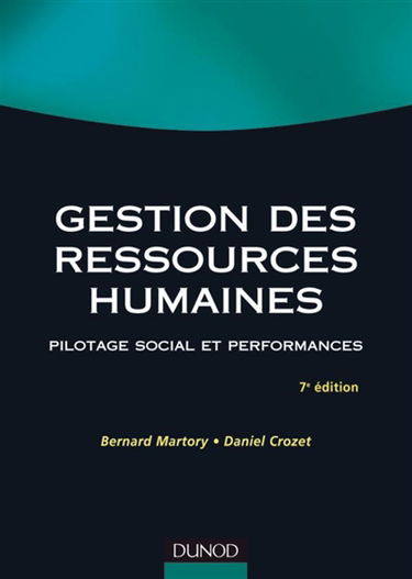 Gestion des ressources humaines : pilotage social et performances