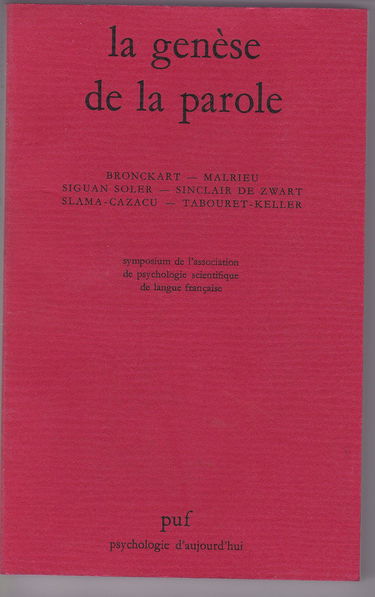 La Genèse de la parole